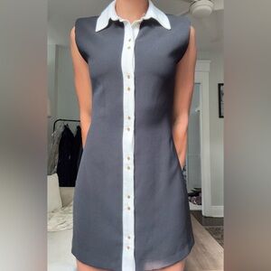 Zara Black and White Dress